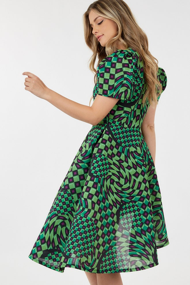 Print Asymmetrical Dress Jentel Print Asymmetrical Dress Jentel