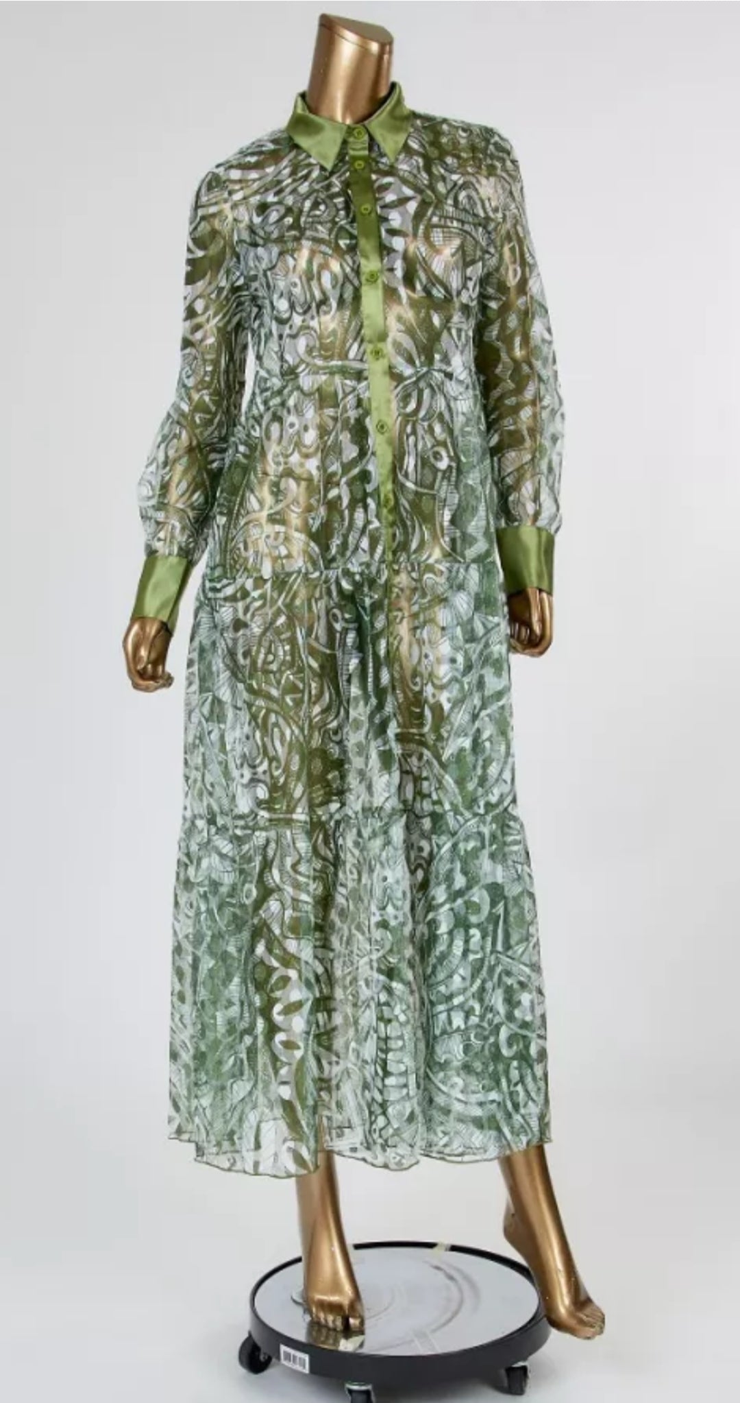 Sheer Print Dress