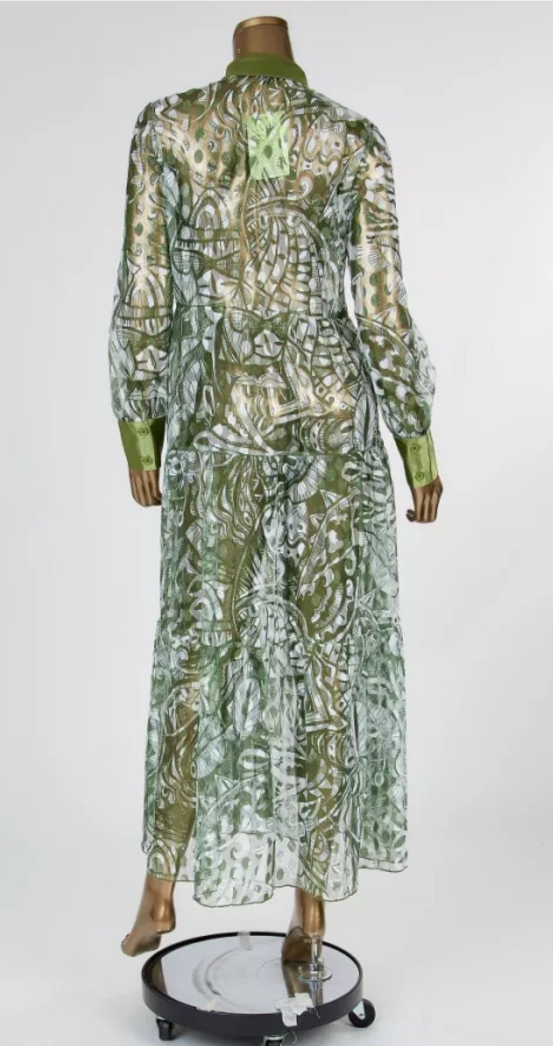 Sheer Print Dress