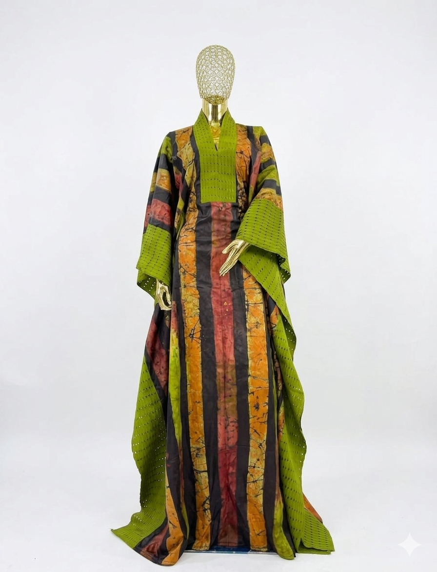 Artisanal Earth-Tone Boubou