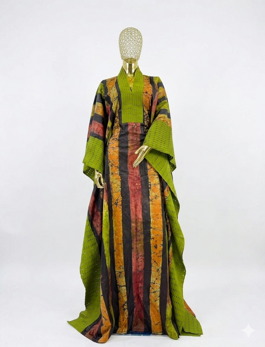 Artisanal Earth-Tone Boubou